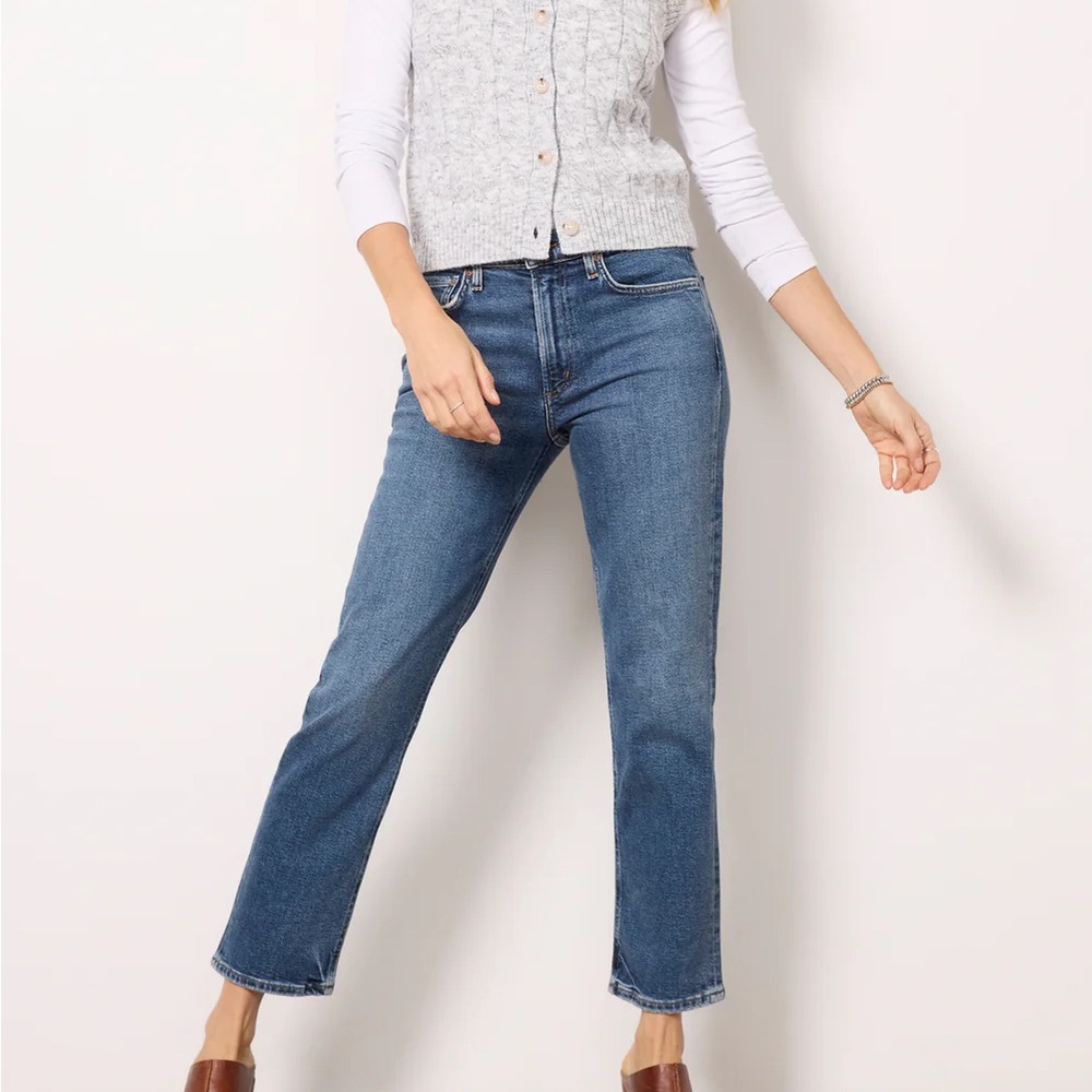 Agolde women’s Kye Mid Rise Straight Crop jeans